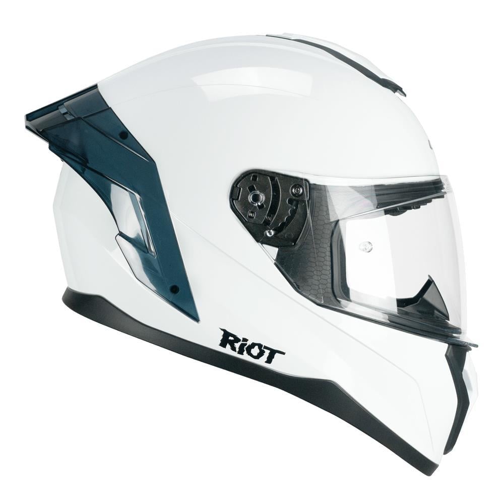 CGM 330A RIOT Sport Kapalı Kask Spoyler Beyaz -M