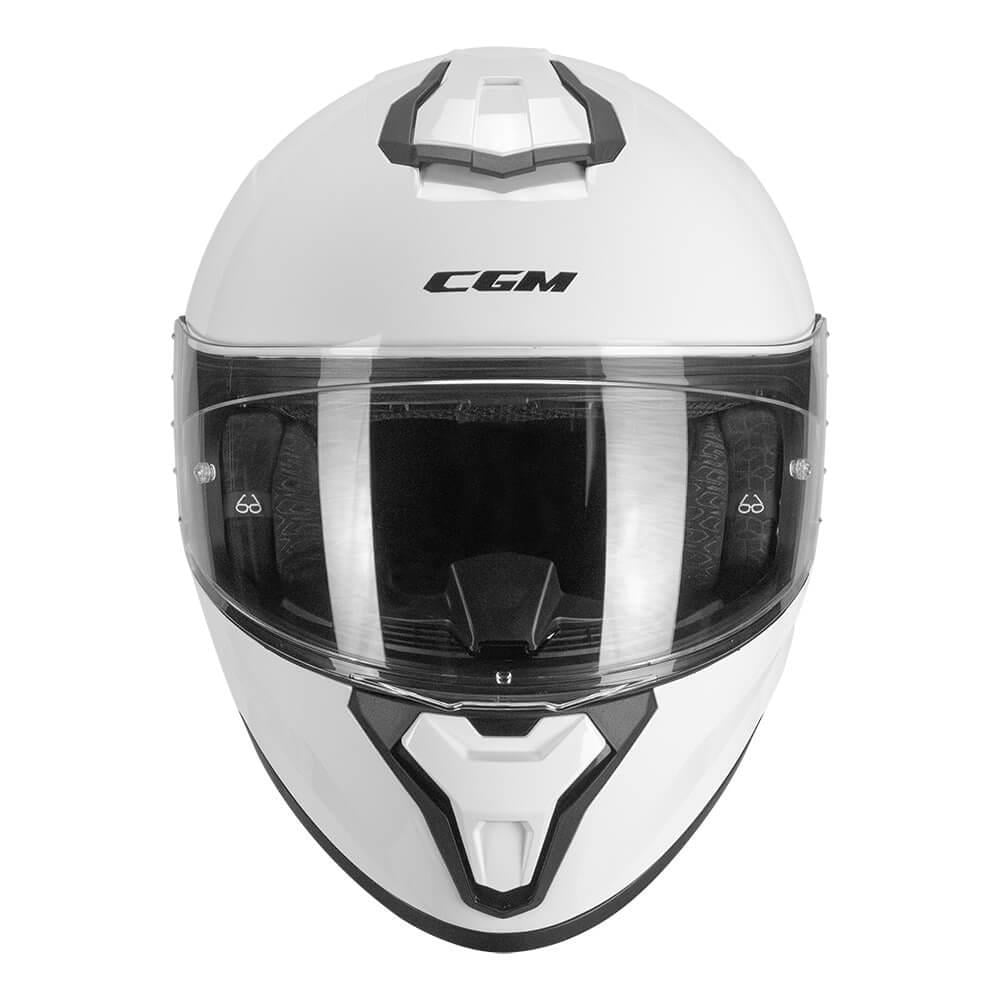 CGM 330A RIOT Sport Kapalı Kask Spoyler Beyaz -XXL