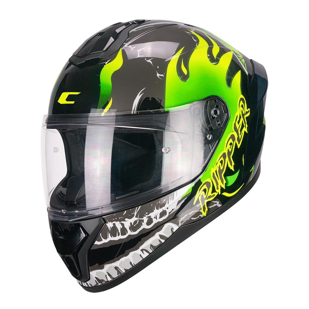 CGM 330R RIOT RIPPER Kapalı Kask Siyah/Sarı-S
