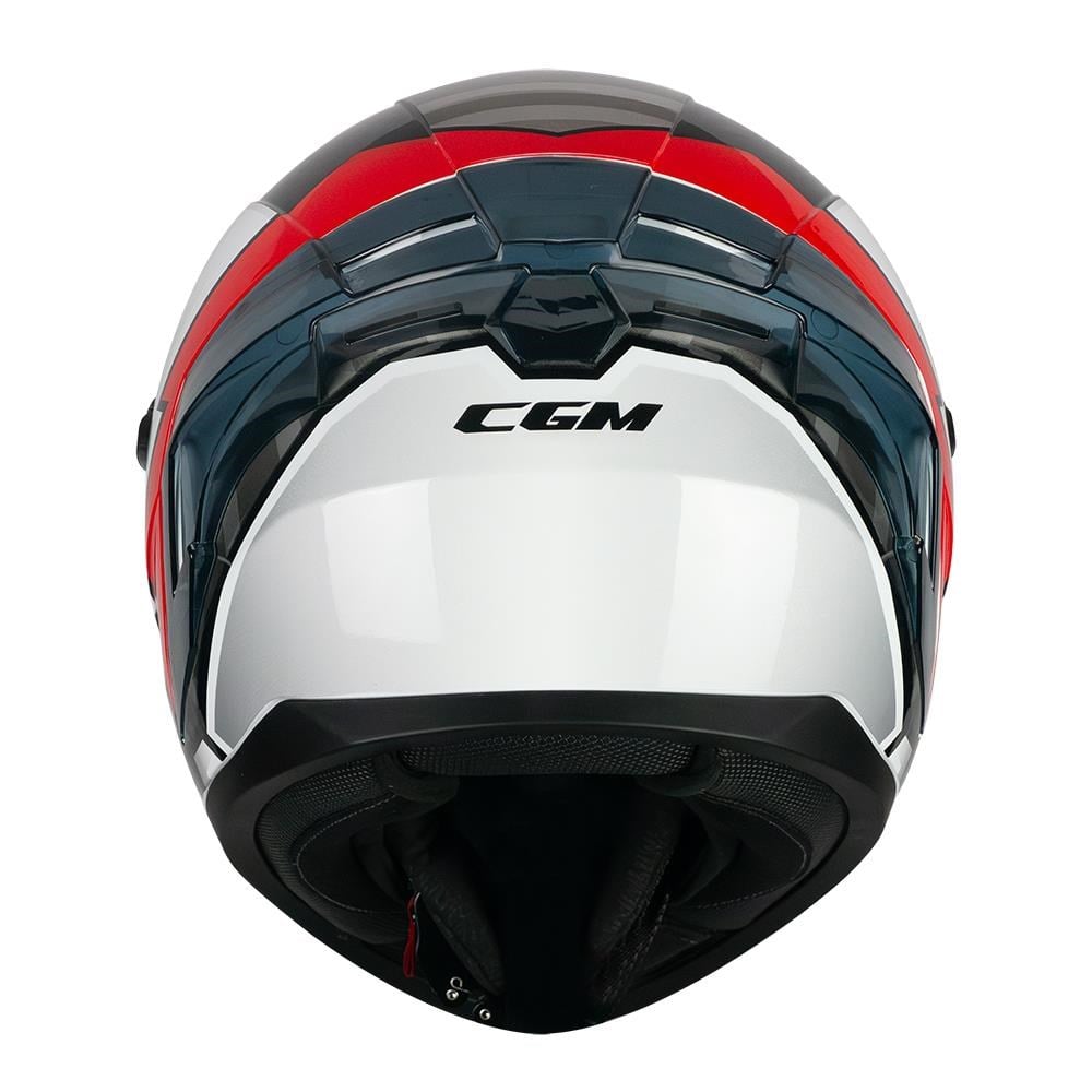 CGM 330R RIOT SPACE Kapalı Kask Siyah/Kırmızı-L