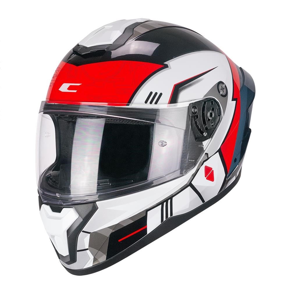 CGM 330R RIOT SPACE Kapalı Kask Siyah/Kırmızı-XL