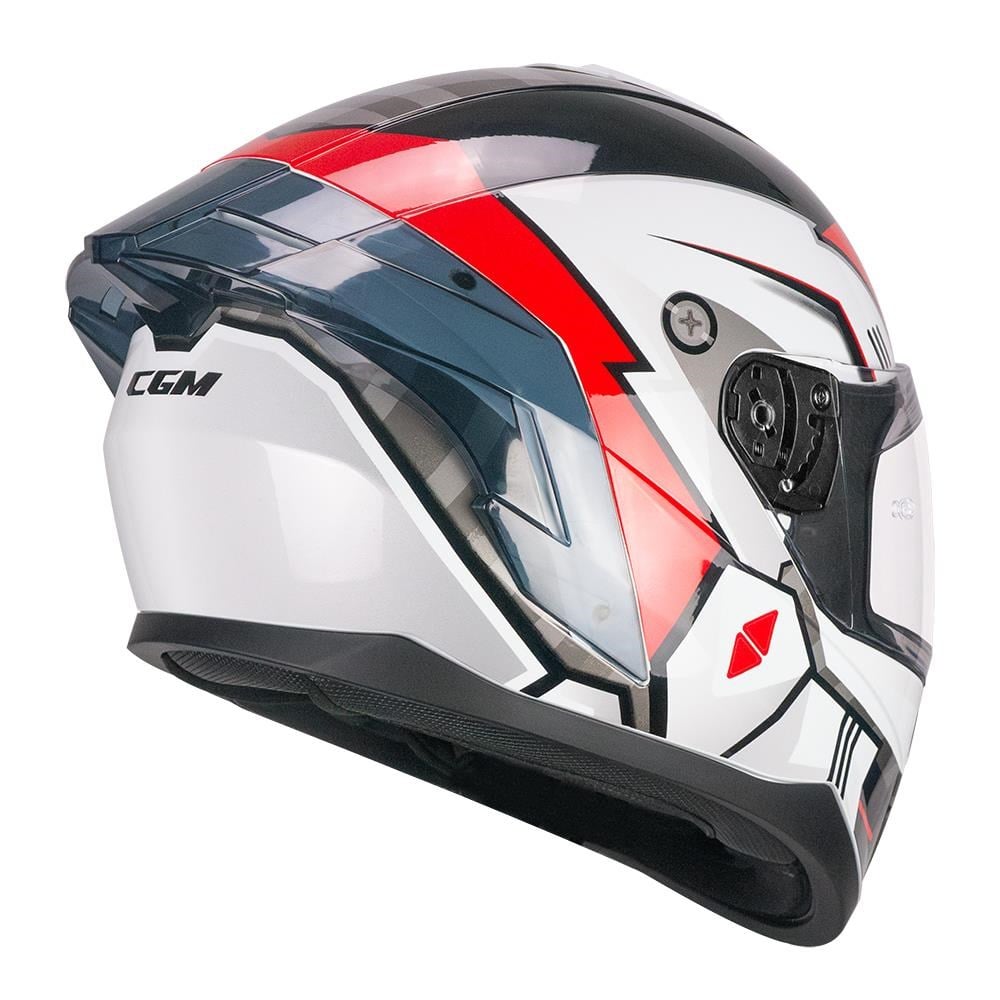 CGM 330R RIOT SPACE Kapalı Kask Siyah/Kırmızı-S