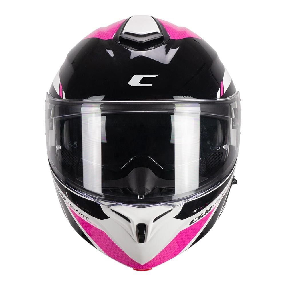 CGM 568S BER SPORT Çene Açılır Kask Siyah/Fuşya-L