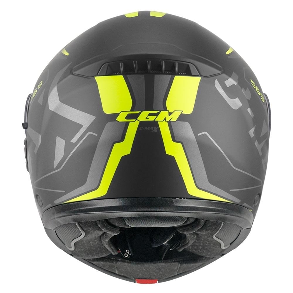 CGM 569G C-MAX CITY Çene Açılır Kask Siyah/Sarı-L