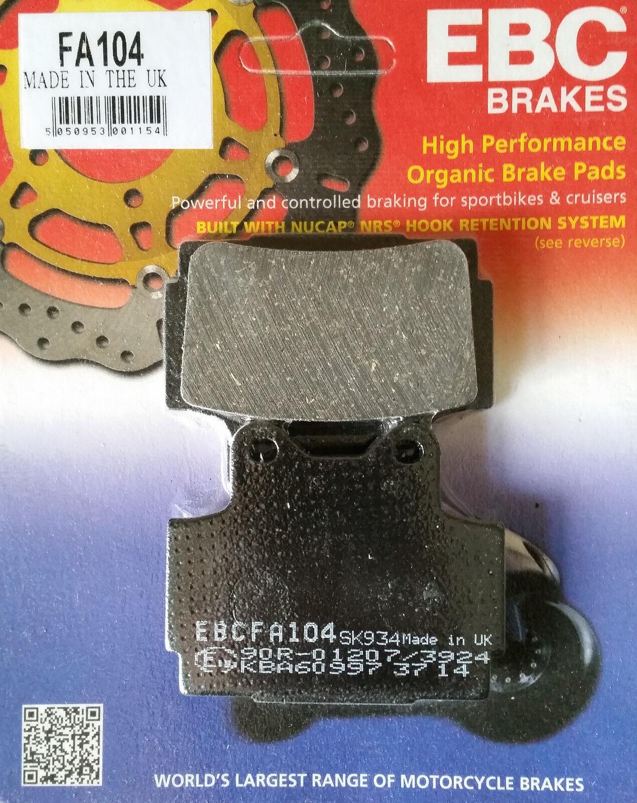 EBC FA104 YAMAHA FZ/FZR400, FZS600 FAZER 98-03, XJ600 92-03 ARKA FREN BALATASI