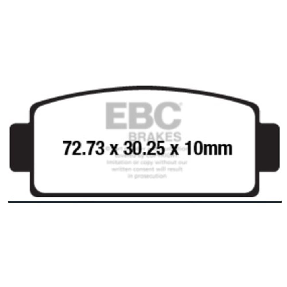 EBC FA651R CF MOTO U-FORCE1000 ATV SINTER OFFROAD FREN BALATASI ARKA