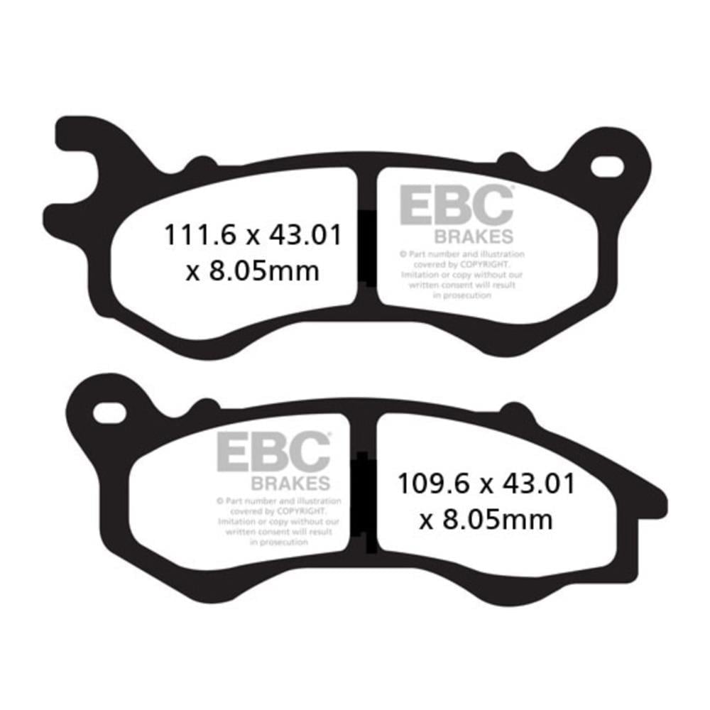 EBC SFA603 HONDA PCX125/150 12-20 , PEUGEOT DJANGO ÖN FREN BALATASI