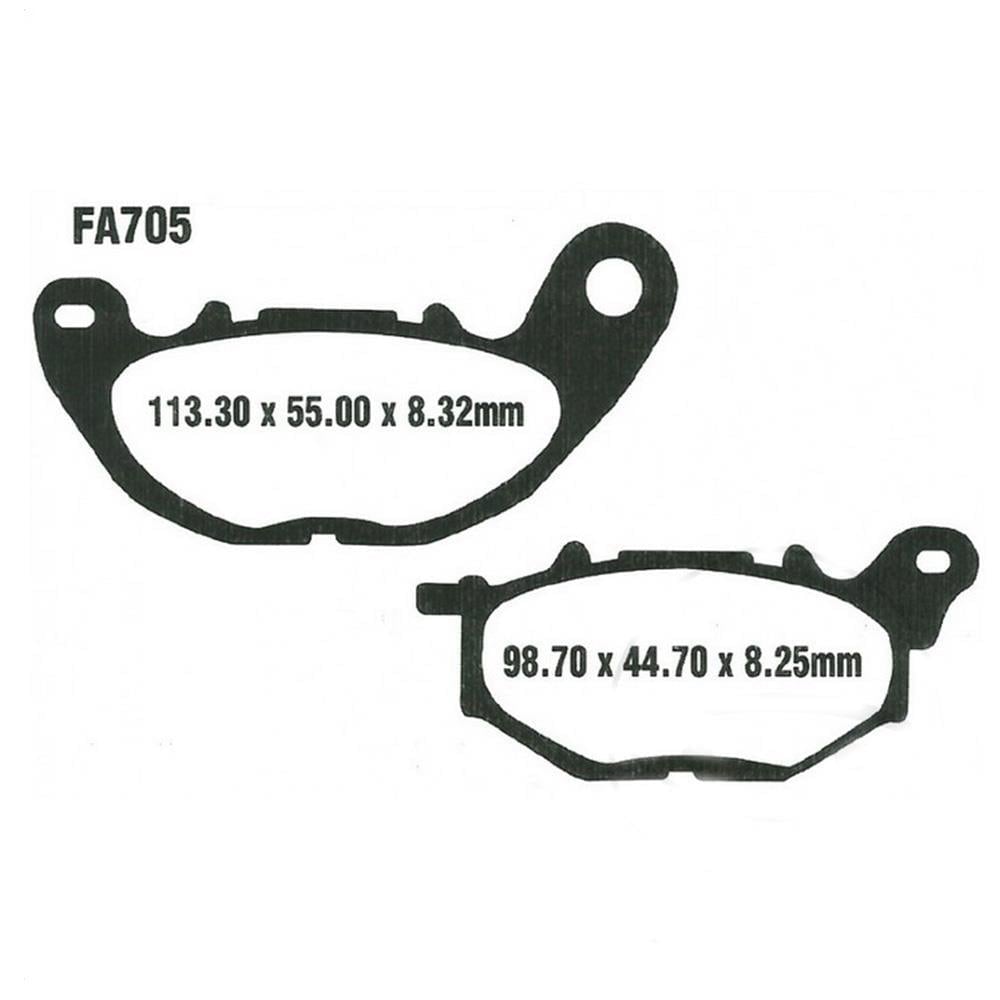 EBC SFA705 YAMAHA XMAX 125 - XMAX300 ÖN FREN BALATASI