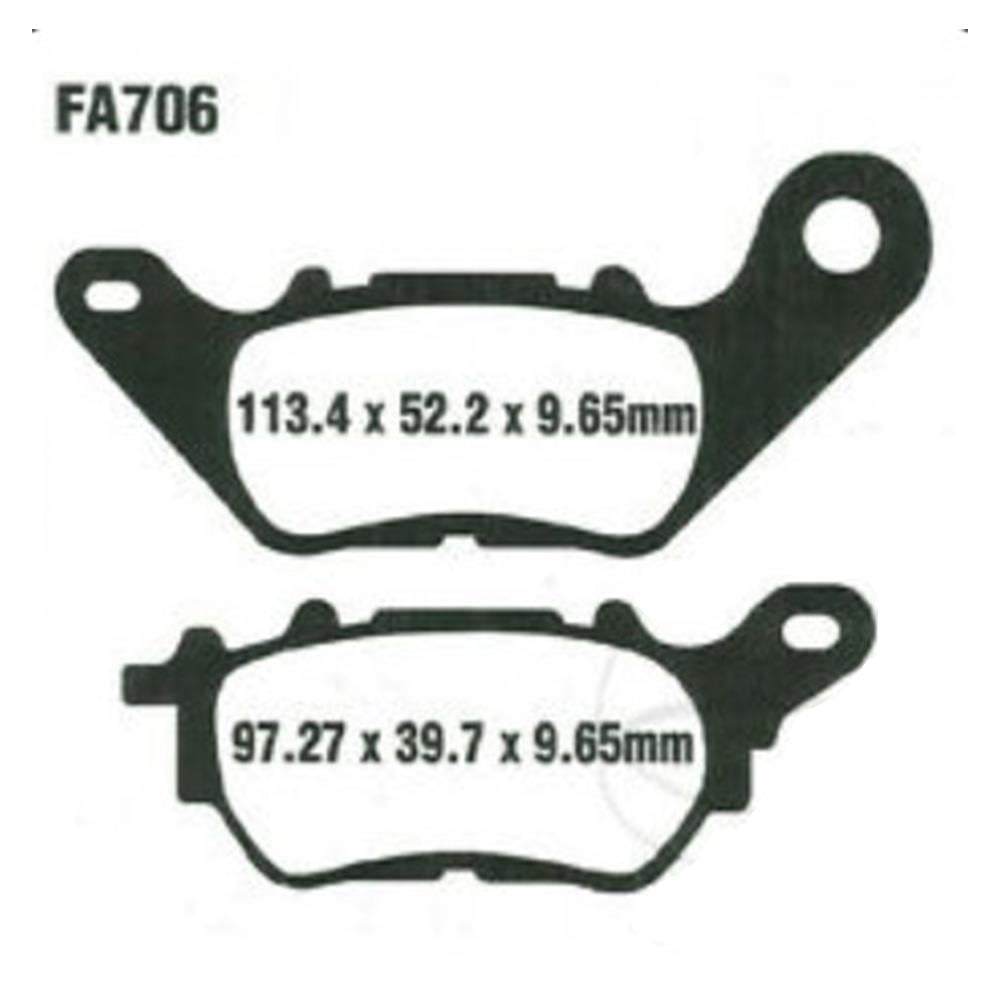 EBC SFA706 YAMAHA XMAX 125 - XMAX300 ARKA FREN BALATASI