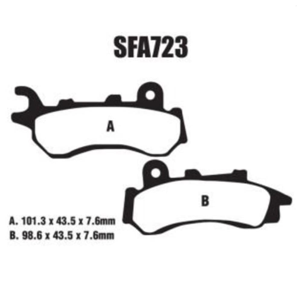 EBC SFA723 HONDA PCX 18-21 SCOOTER ORGANİK ÖN FREN BALATASI