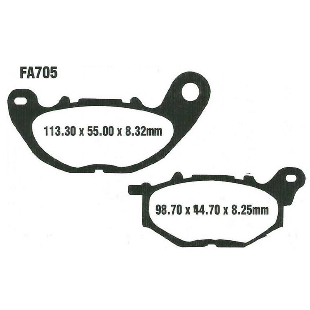 EBC SFAC705 YAMAHA XMAX 125 - XMAX300 CARBON ÖN FREN BALATASI