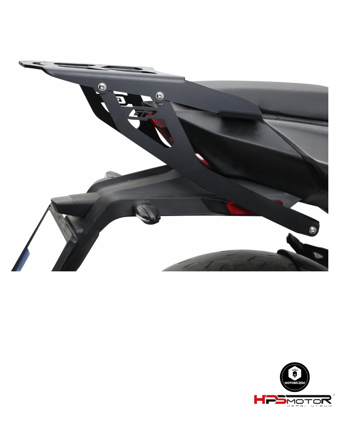 GP Kompozit Bajaj Dominar 250 / 400 2017-2024 Uyumlu Arka Çanta Demiri Siyah