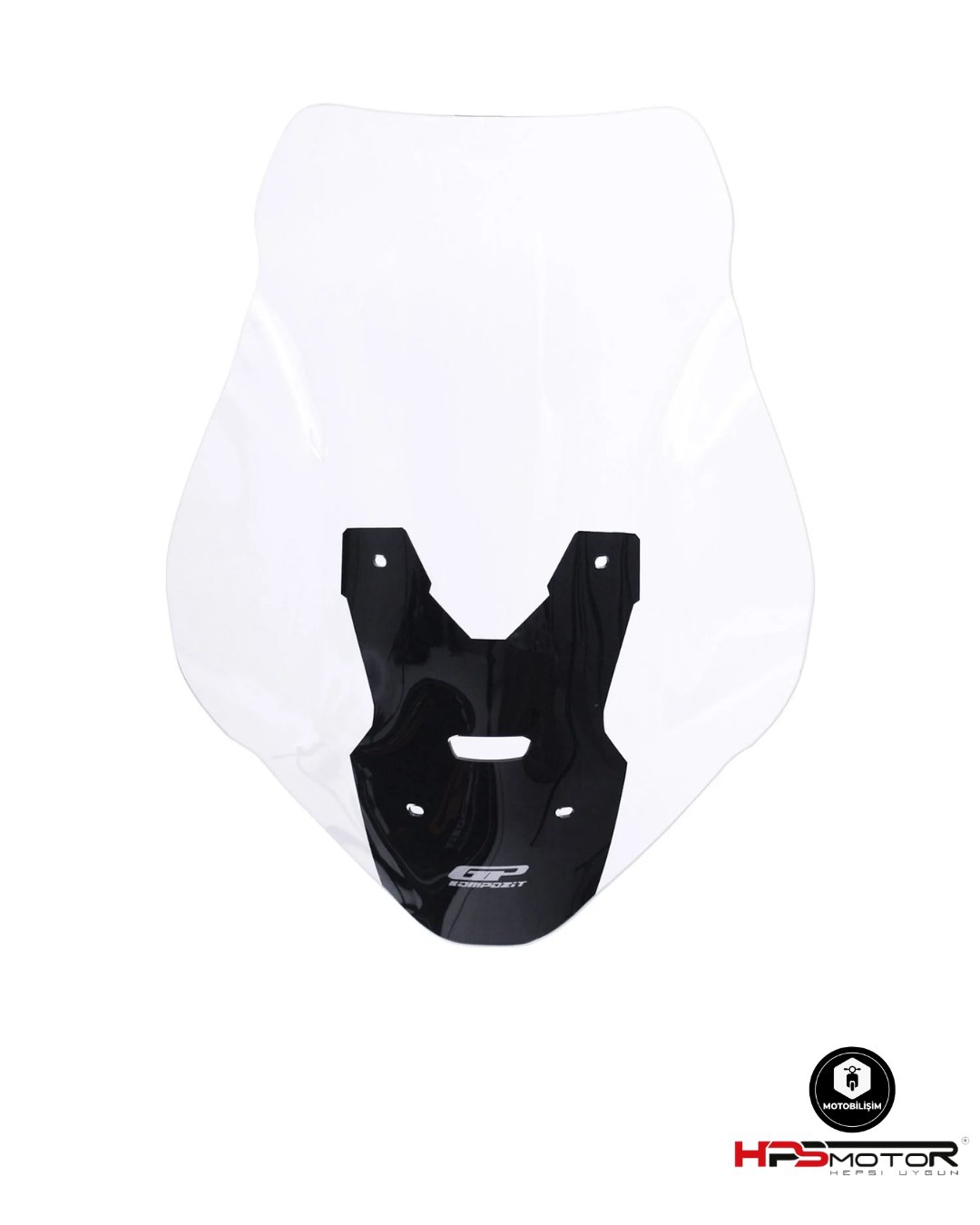 GP Kompozit Honda ADV 350 2023-2025 Uyumlu Baskılı Ön Cam Şeffaf