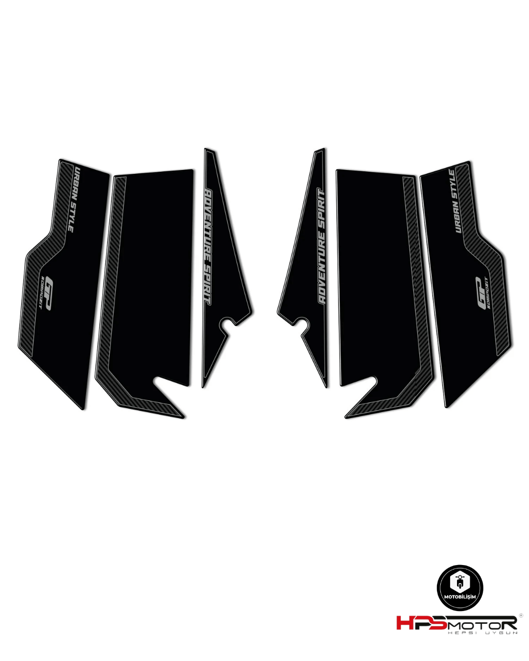 GP Kompozit Honda ADV 350 2023-2025 Uyumlu Yan Pad Karbon