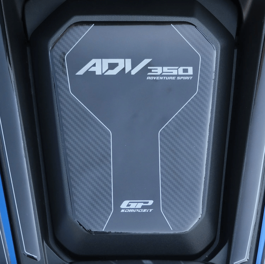 GP Kompozit Honda ADV 350 2023-2025 Uyumlu Tank Pad Seti Karbon