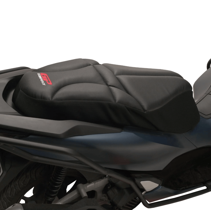 GP Kompozit Honda PCX 125 / 150 2014-2024 Uyumlu Fileli Motosiklet Konfor Sele Kılıfı Siyah