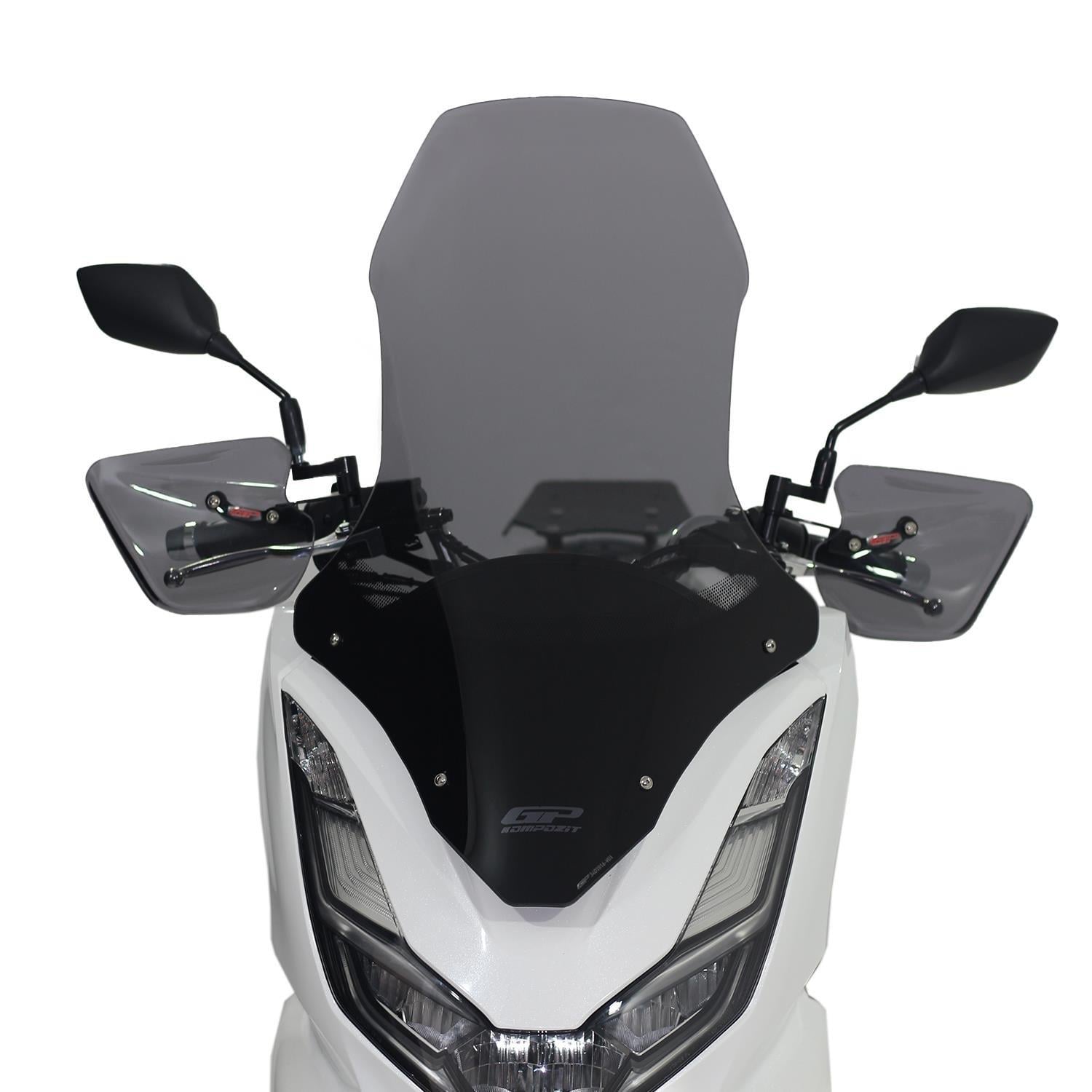 GP Kompozit Honda PCX 125 2021-2024 Uyumlu Ön Tur Camı Füme 79cm