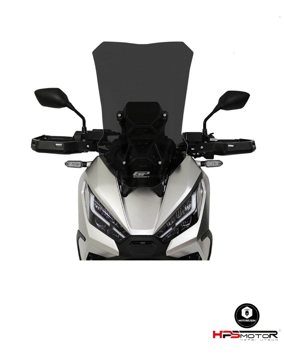 GP Kompozit Honda X-ADV 2021-2024 Uyumlu Ön Cam Füme 60cm