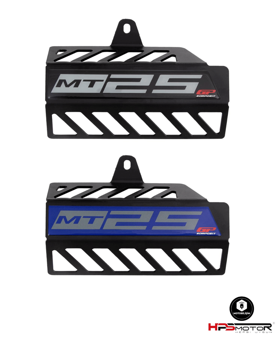 GP Kompozit Yamaha MT-25 2015-2024 Uyumlu Egzoz Koruma Kapağı Siyah