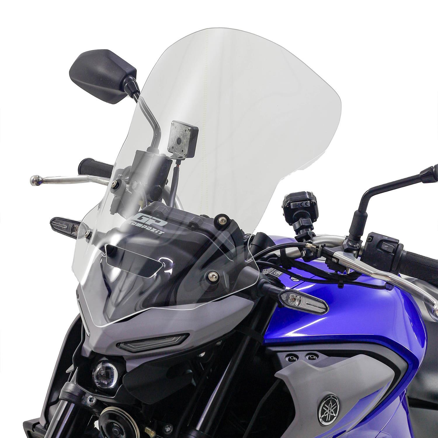 GP Kompozit Yamaha MT-25 2020-2024 Uyumlu Tur Camı Şeffaf