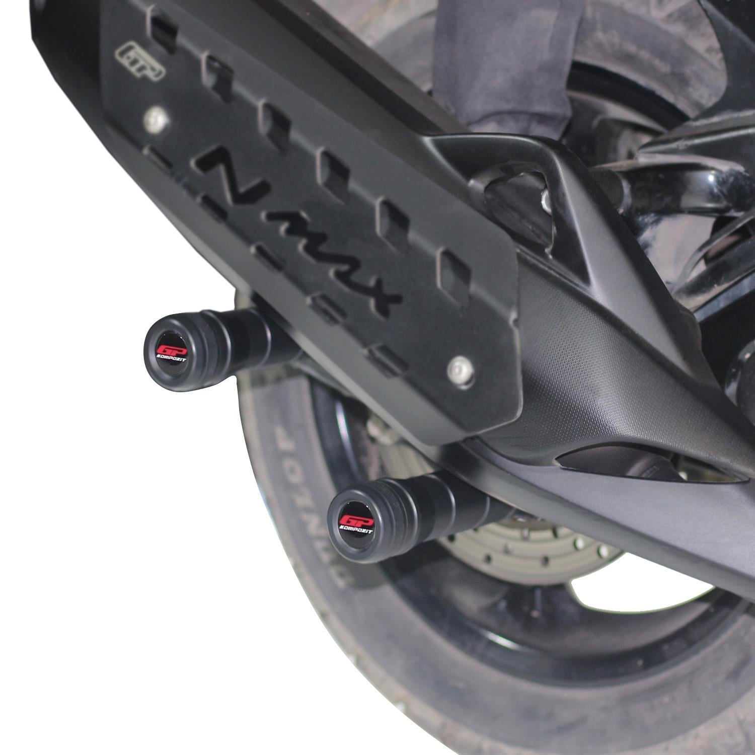 GP Kompozit Yamaha NMAX 125 / 155 2015-2024 Uyumlu Egzoz Koruma Takozu Siyah
