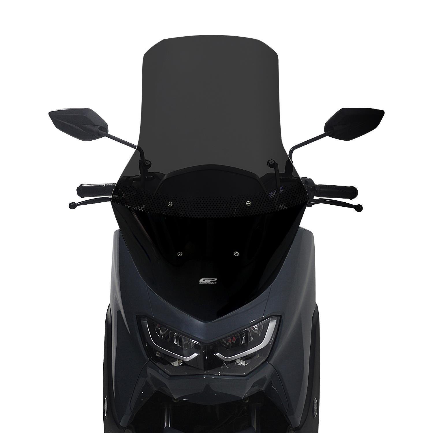GP Kompozit Yamaha NMAX 125 / 155 2021-2024 Uyumlu Ayaklı Tur Camı Füme