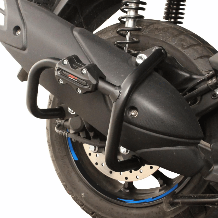 GP Kompozit Yamaha NMAX 125 / 155 2021-2024 Uyumlu Egzoz Koruma Demiri Siyah