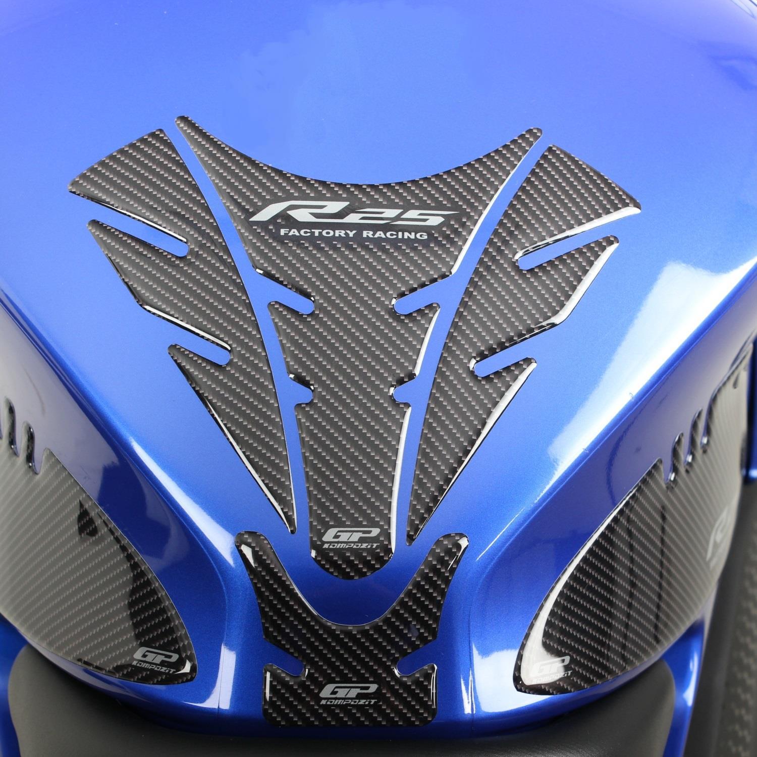 GP Kompozit Yamaha R25 2019-2024 Uyumlu Tank Pad Seti Mavi