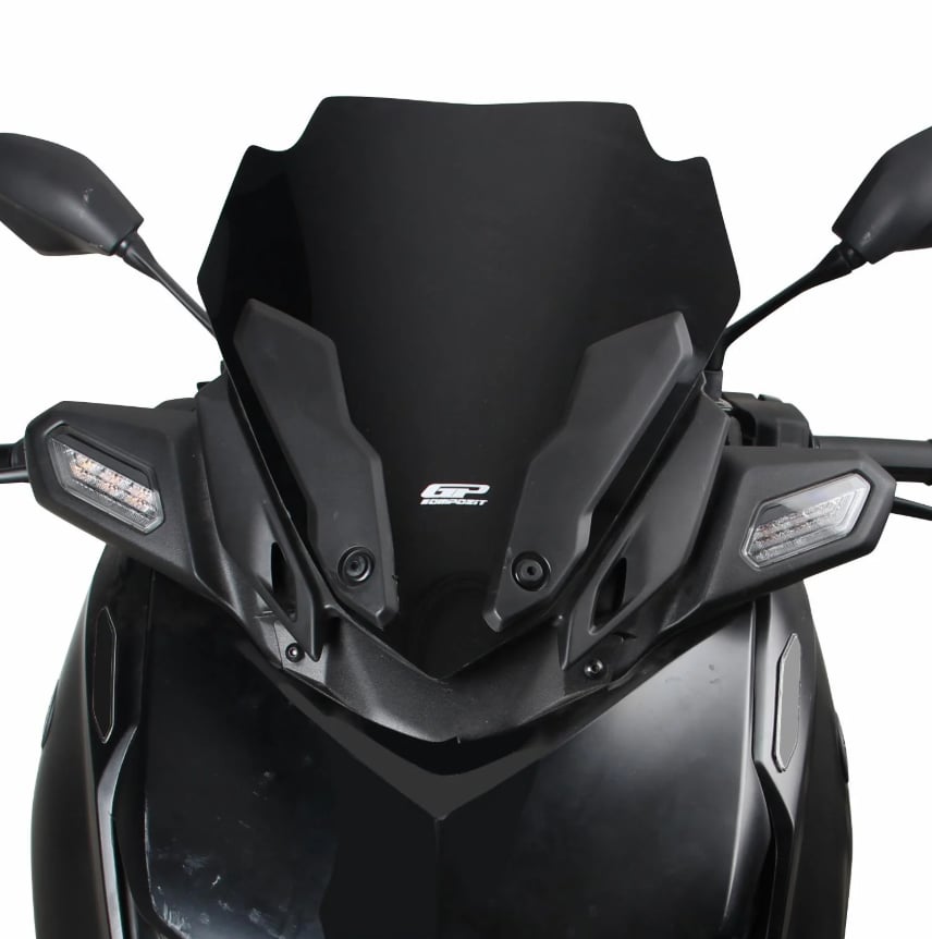GP Kompozit Yamaha XMAX 250 2024 Uyumlu Spor Ön Cam Siyah