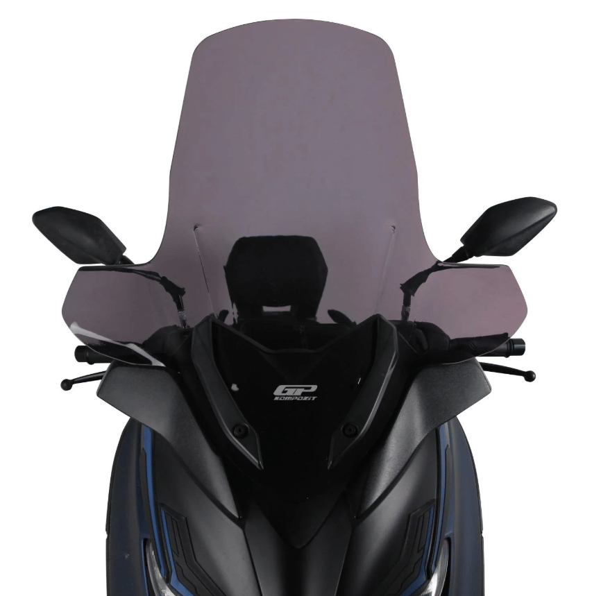 GP Kompozit Yamaha XMAX 250 / 300 / 400 2018-2023 Uyumlu Elcikli Ön Cam Füme