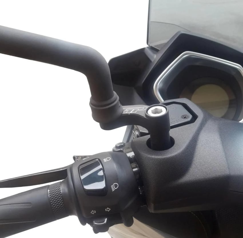GP Kompozit Yamaha XMAX 250-400 2018-2024 Uyumlu Ayna Genişletme Siyah