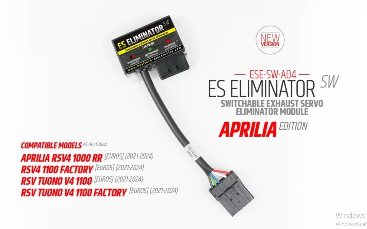 Healtech Switchable Exhaust Servo Eliminator Tuono V4 ESE-SW-A03