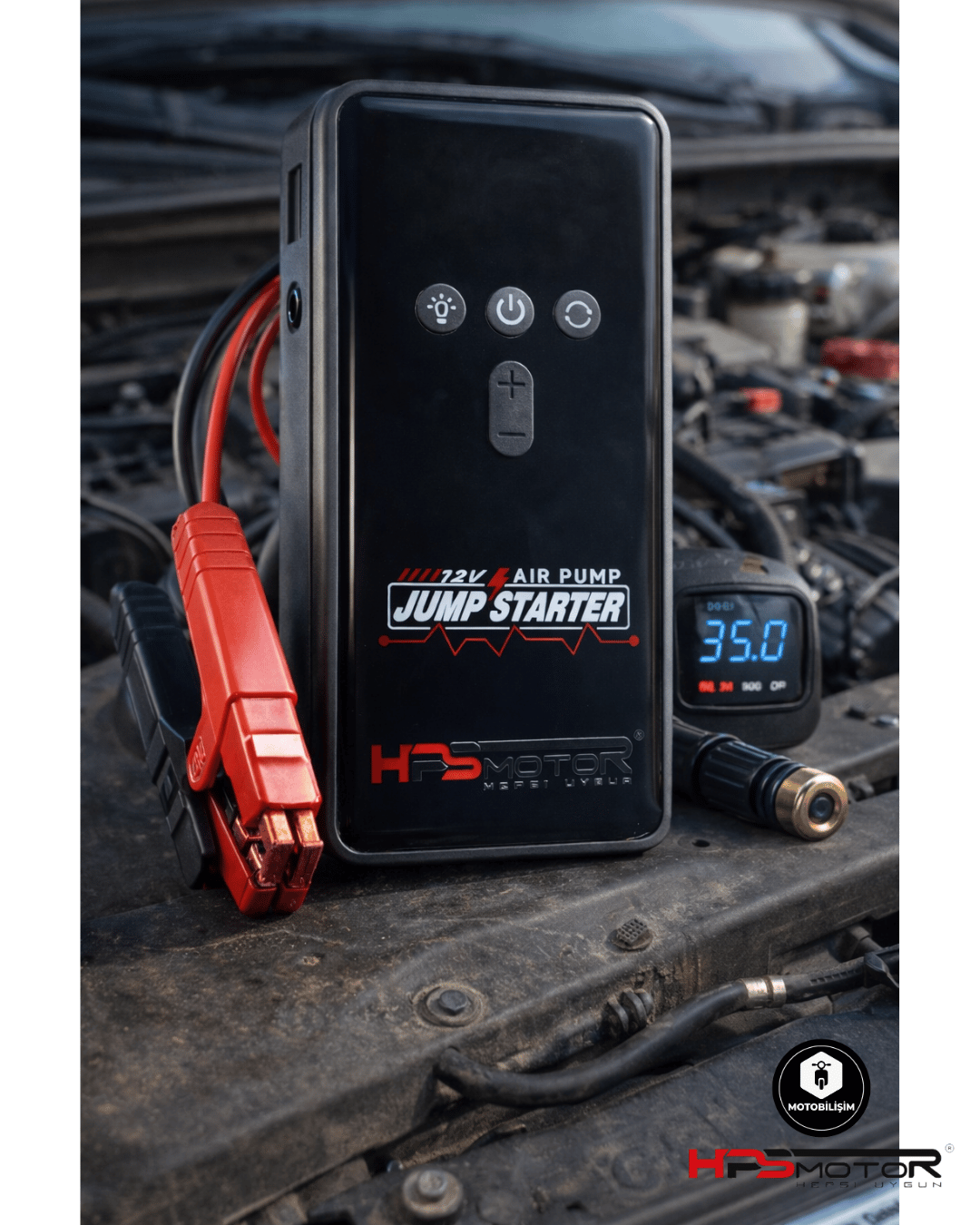 Hps Motor 1000 Amper Akü Takviye ve Hava Kompresör Cihazı