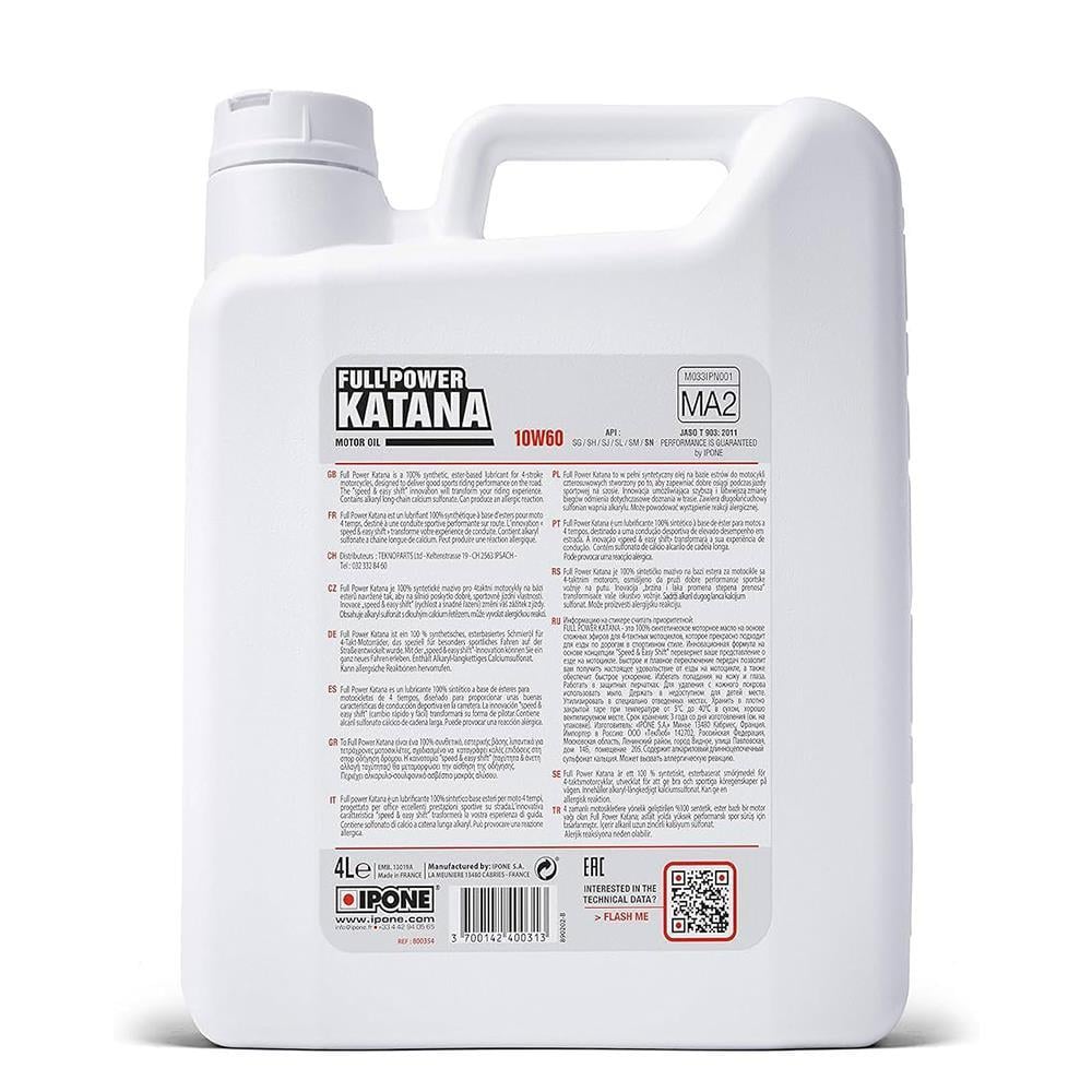 Ipone FULL POWER KATANA 10W60 - 4 Litre