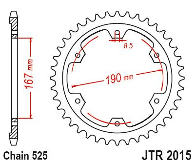 JT ARKA DİŞLİ JTR2015.50