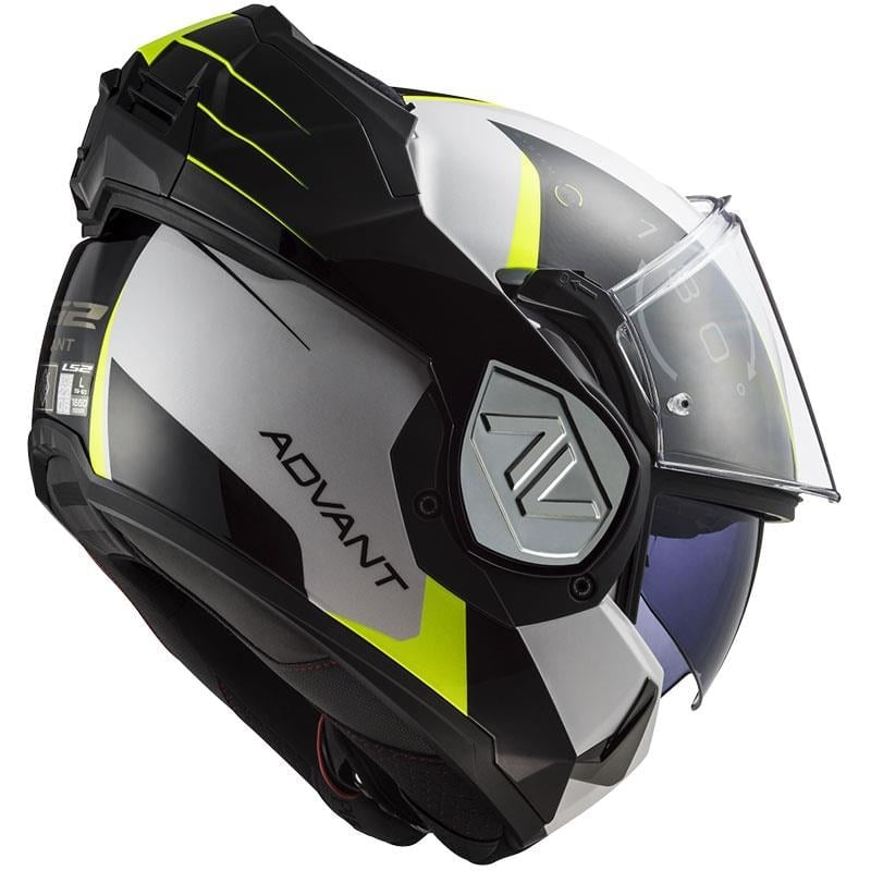 LS2 Advant Codex Çene Açılır Kask Siyah-Beyaz