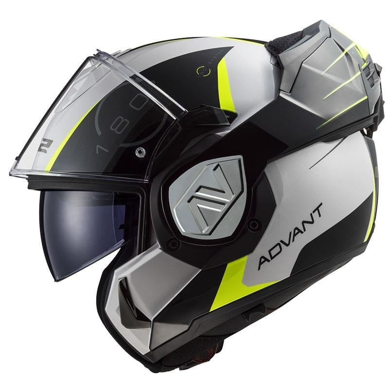 LS2 Advant Codex Çene Açılır Kask Siyah-Beyaz