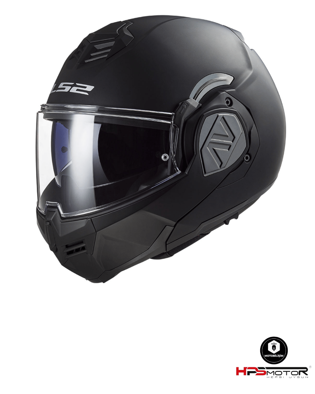 LS2 Advant Mat Siyah Çene Açılır Kask