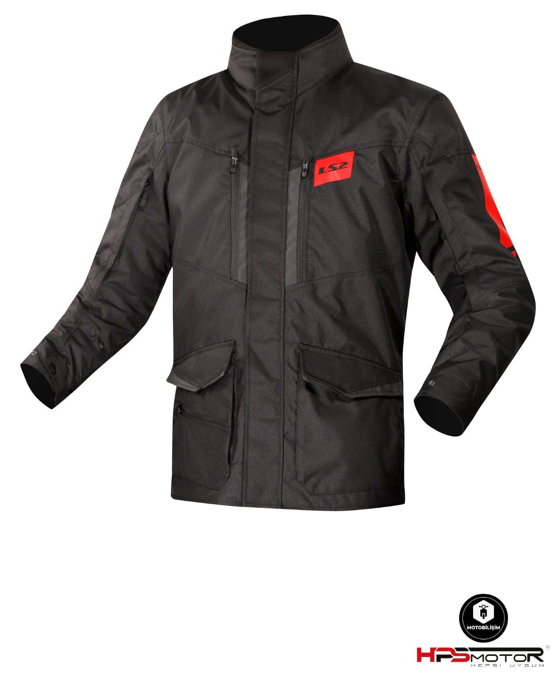 LS2 Metropolis Evo Mont Siyah-Kırmızı