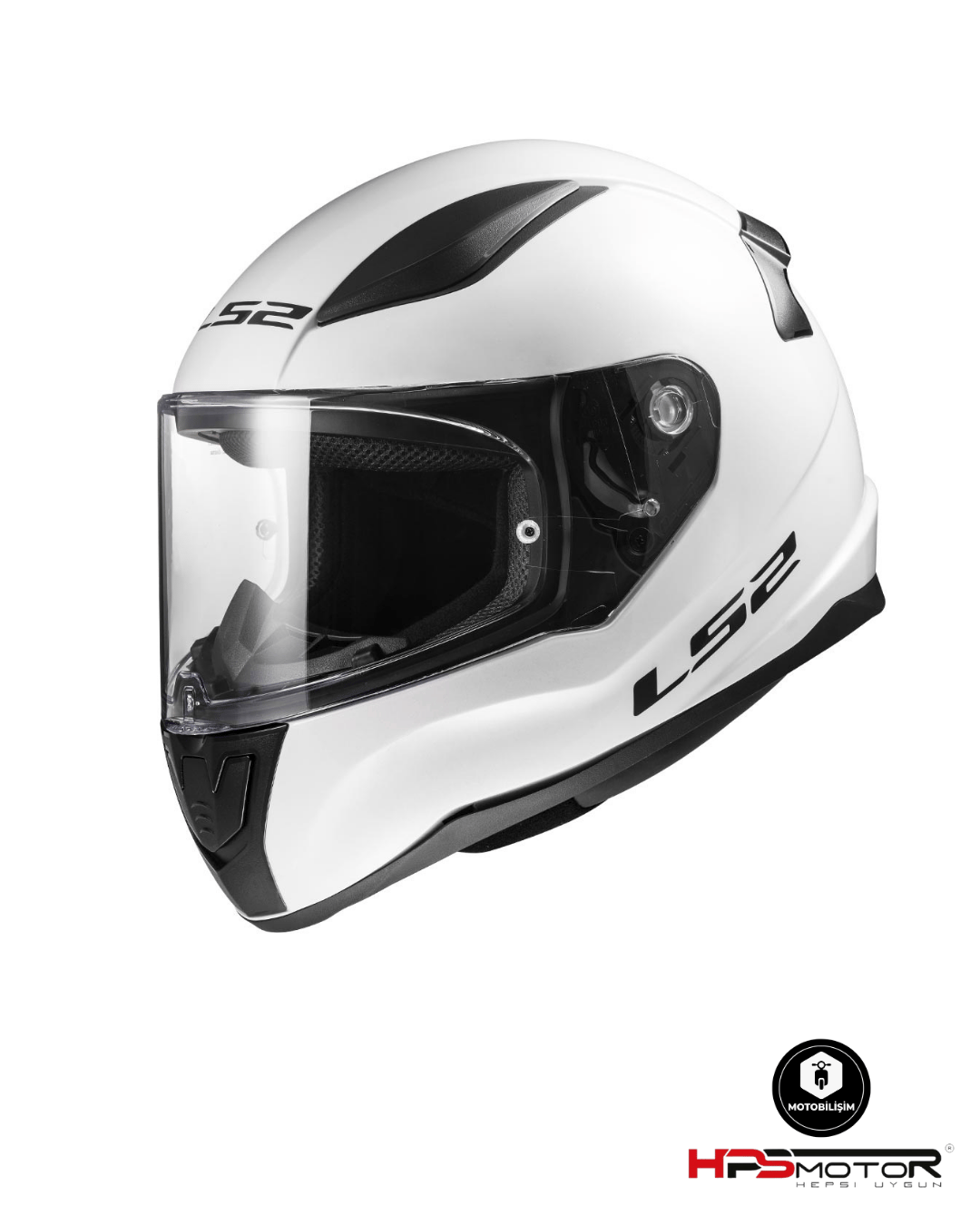 LS2 Rapid 2 Beyaz Kapalı Kask