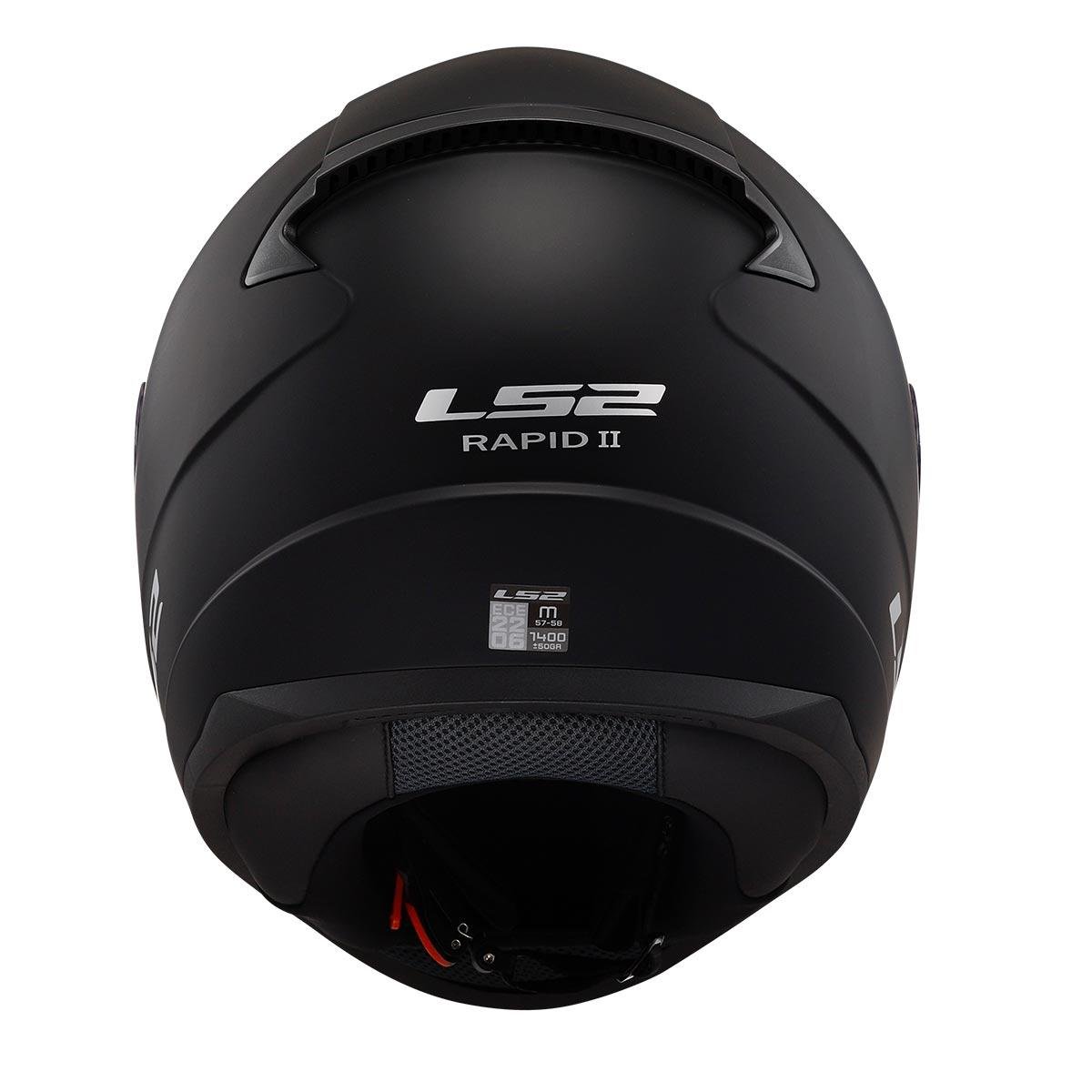 LS2 Rapid II Mat Siyah Kask