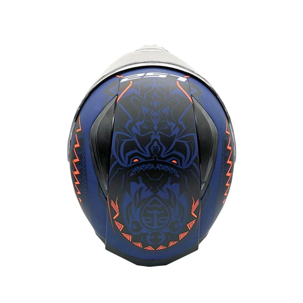 LS2 Rapid Takaroa Mat Mavi-Turuncu Kapalı Kask