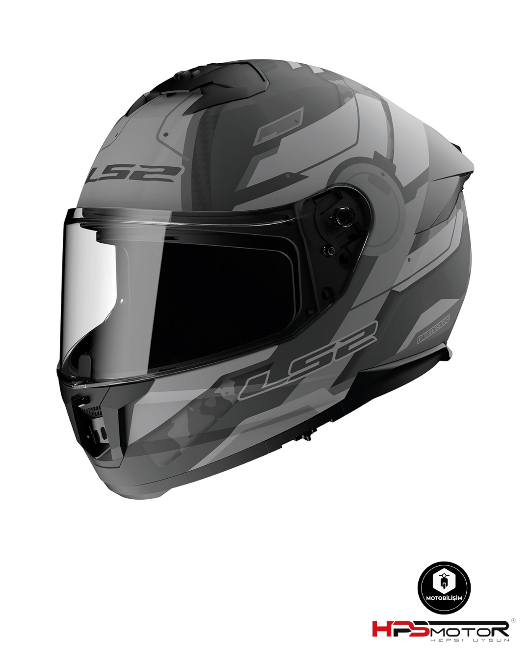 LS2 Stream 2 Shadow Mat Titanyum Kask