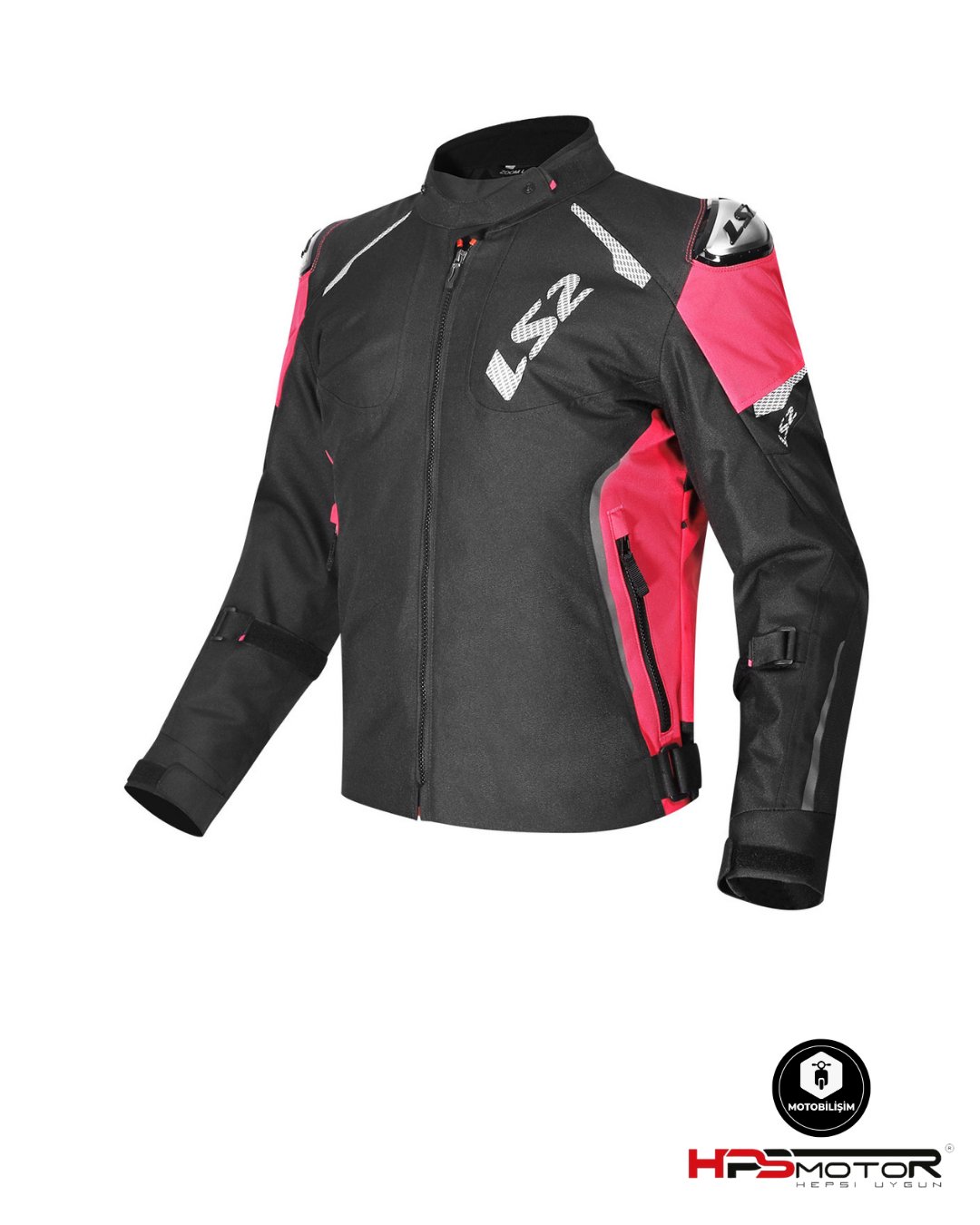 LS2 Zoom Kadın Mont Siyah - Pembe