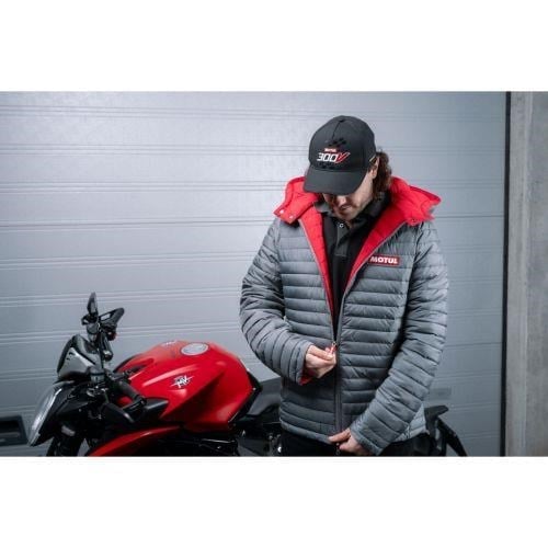 MOTUL ÇİFT TARAFLI ŞİŞME MONT GRİ - KIRMIZI
