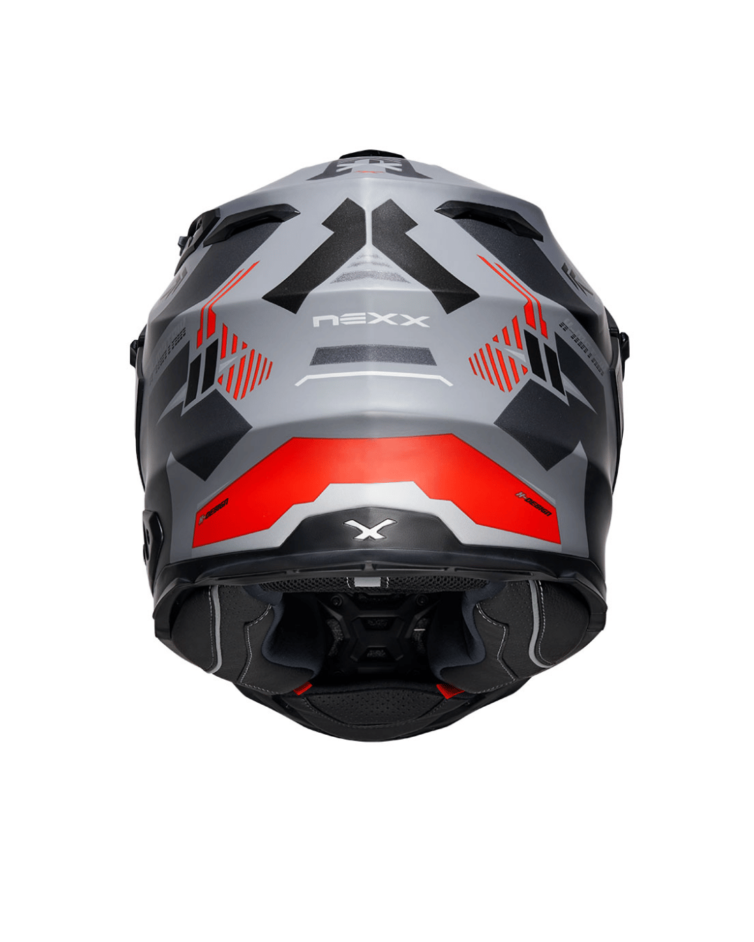 NEXX X.WED 2 Wild Country Mat Gri-Kırmızı Kask