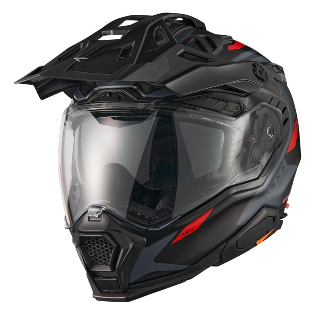 Nexx X Wed 3 Keyo Karbon Kask Gri-Kırmızı