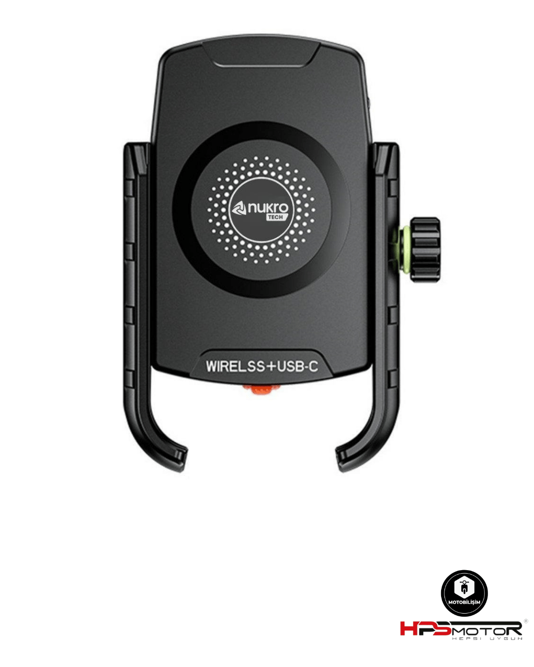 Nukrotech SF PLUS Wireless Şarjlı ve TYPE C Motosiklet Telefon Tutucu