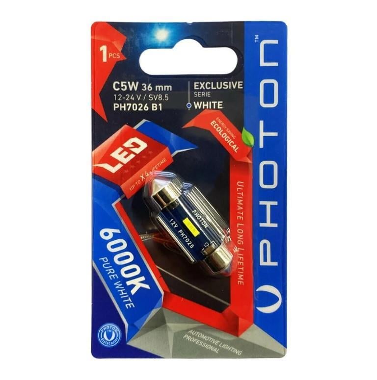 Photon C5W 12V 36MM EXCLUSIVE CANBUS SOFIT LED (TEKLİ BLİSTER) PH7026 B1
