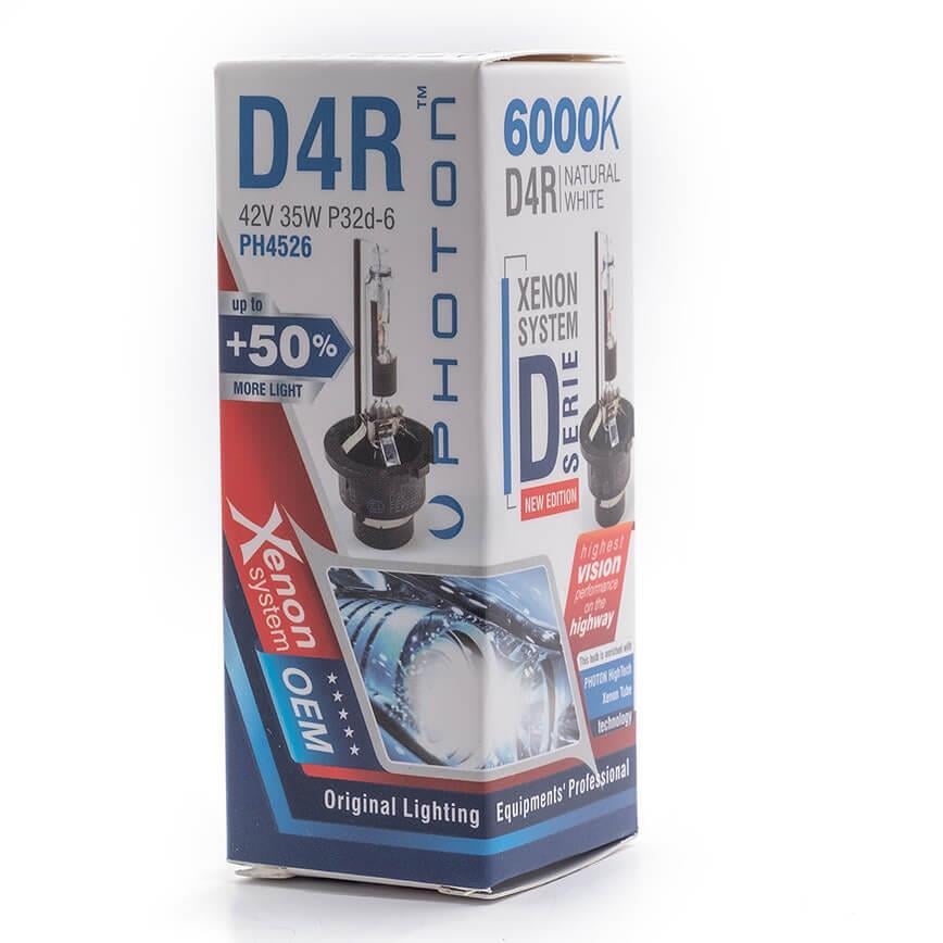 Photon D4R 6000K +%50 FAZLA IŞIK D SERİSİ XENON AMPÜL PH4526